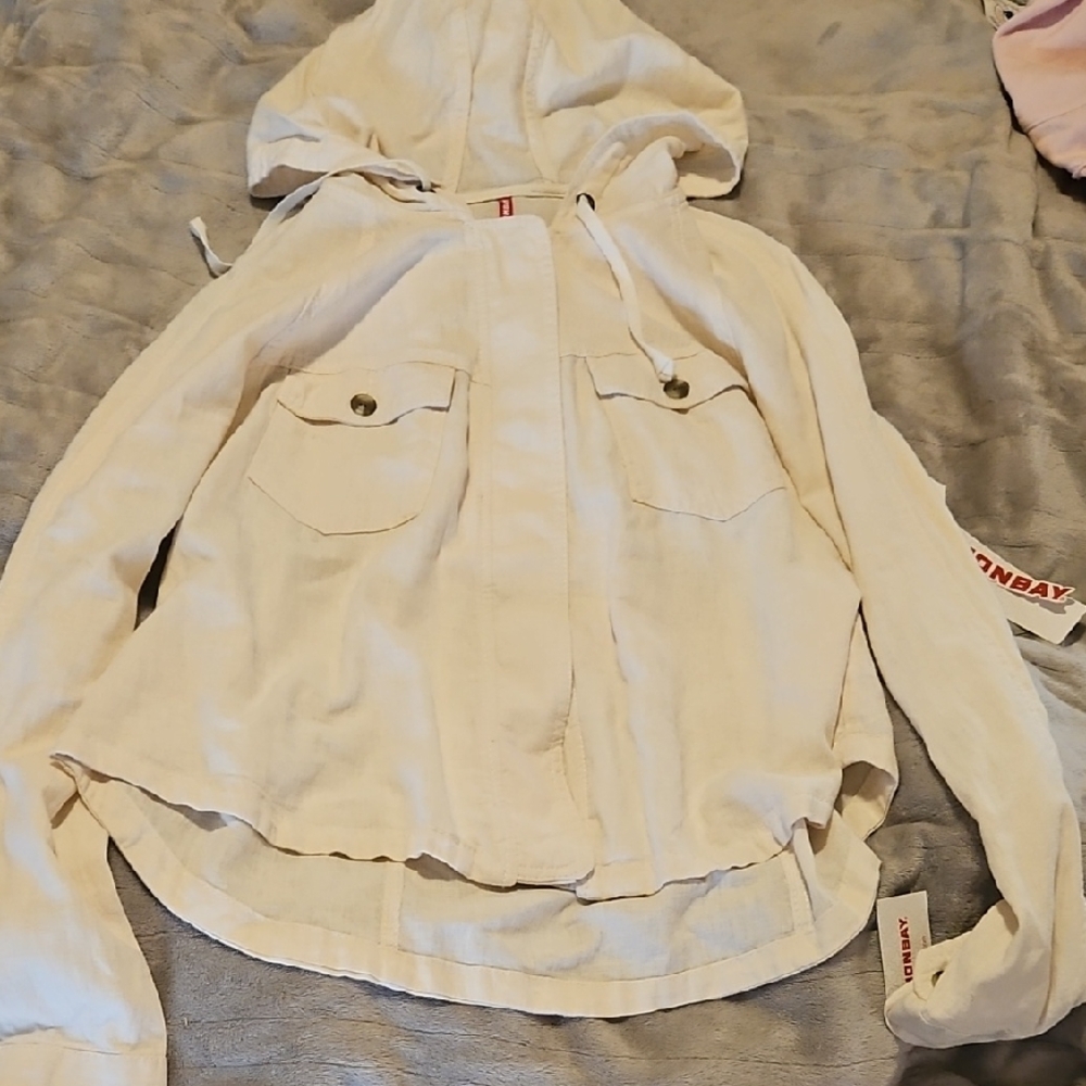 Unionbay Women's Paper White Hooded Jacket